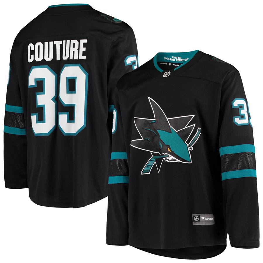 Logan Couture San Jose Sharks Fanatics Branded Alternate Breakaway Jersey - Black