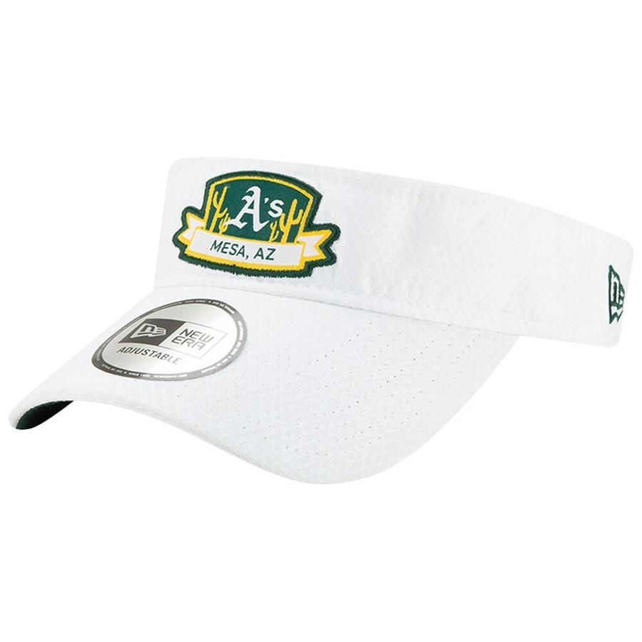 Oakland Athletics New Era Fan Adjustable Visor - White
