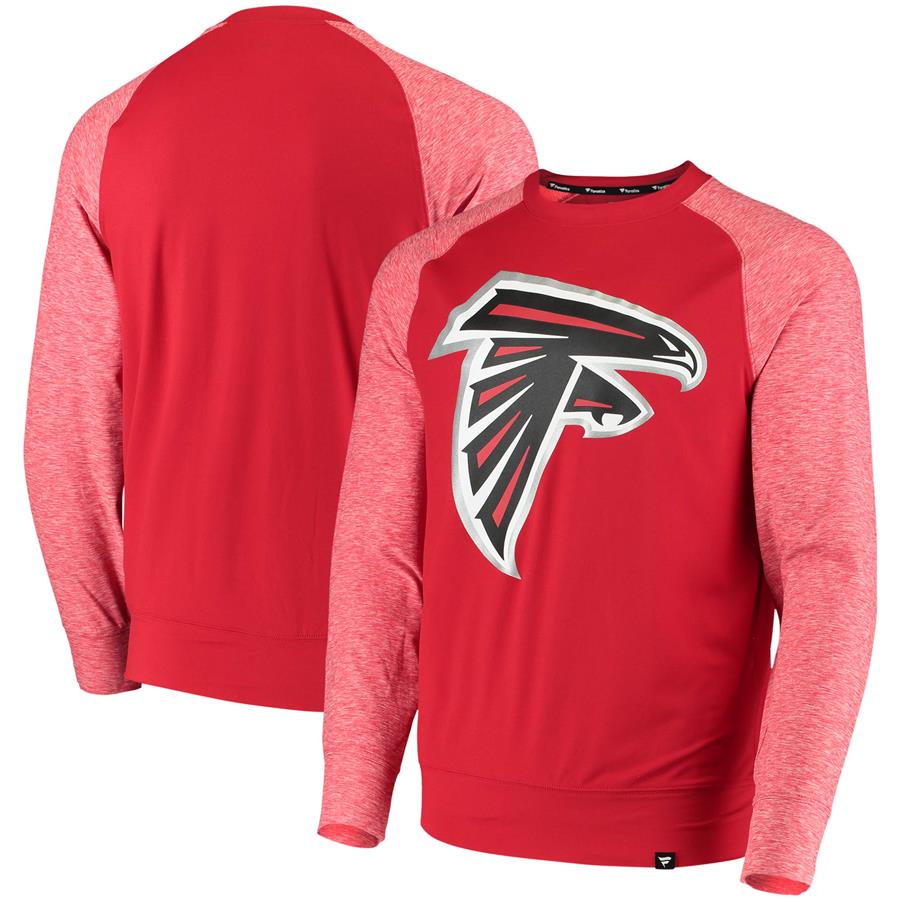 Atlanta Falcons Fanatics Branded Made 2 Move Raglan Long Sleeve T-Shirt - Red