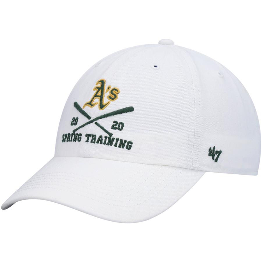 Oakland Athletics '47 Cross Bone Cleanup Adjustable Hat - White