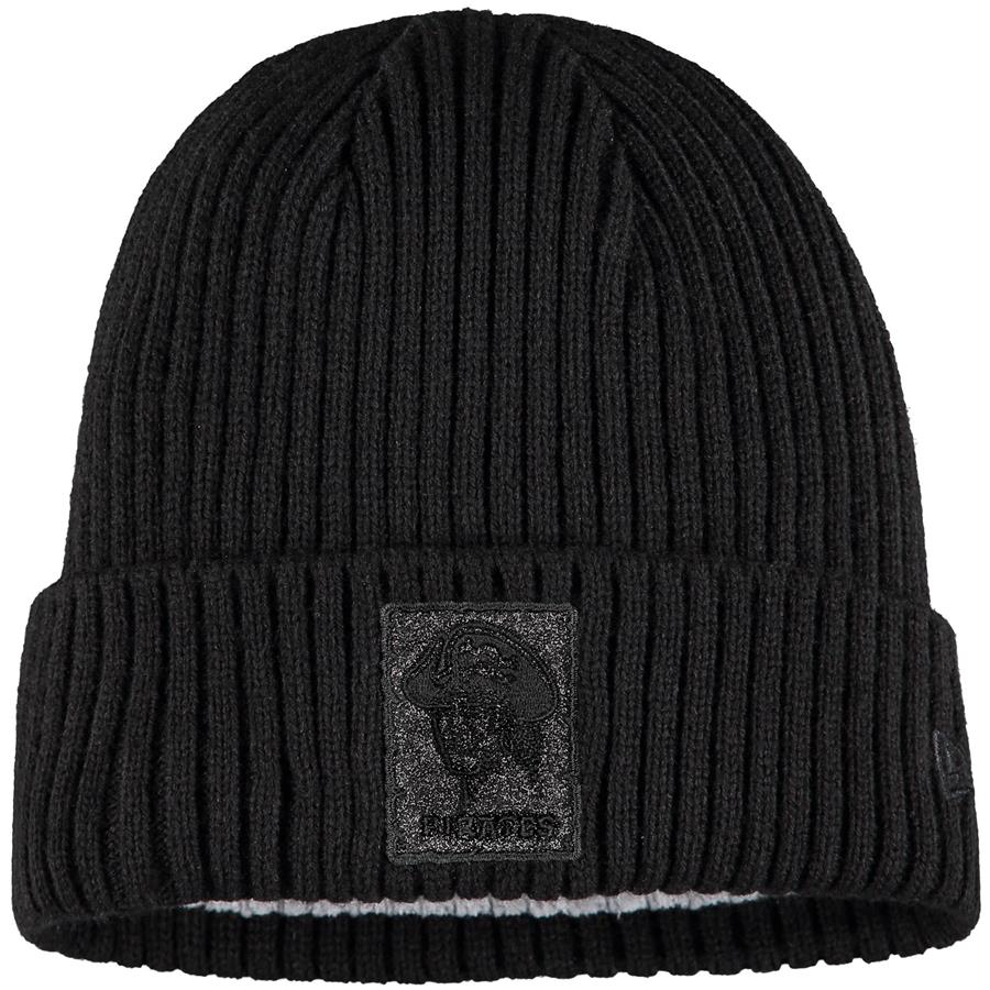 Pittsburgh Pirates New Era Women's Glisten Cuffed Knit Hat - Black