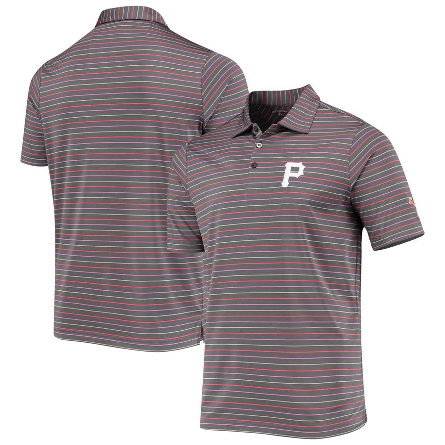Pittsburgh Pirates Antigua Cove Spring Training Polo - Gray
