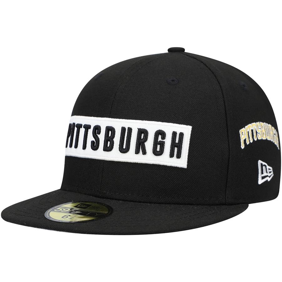 Pittsburgh Pirates New Era City Multi 59FIFTY Fitted Hat - Black