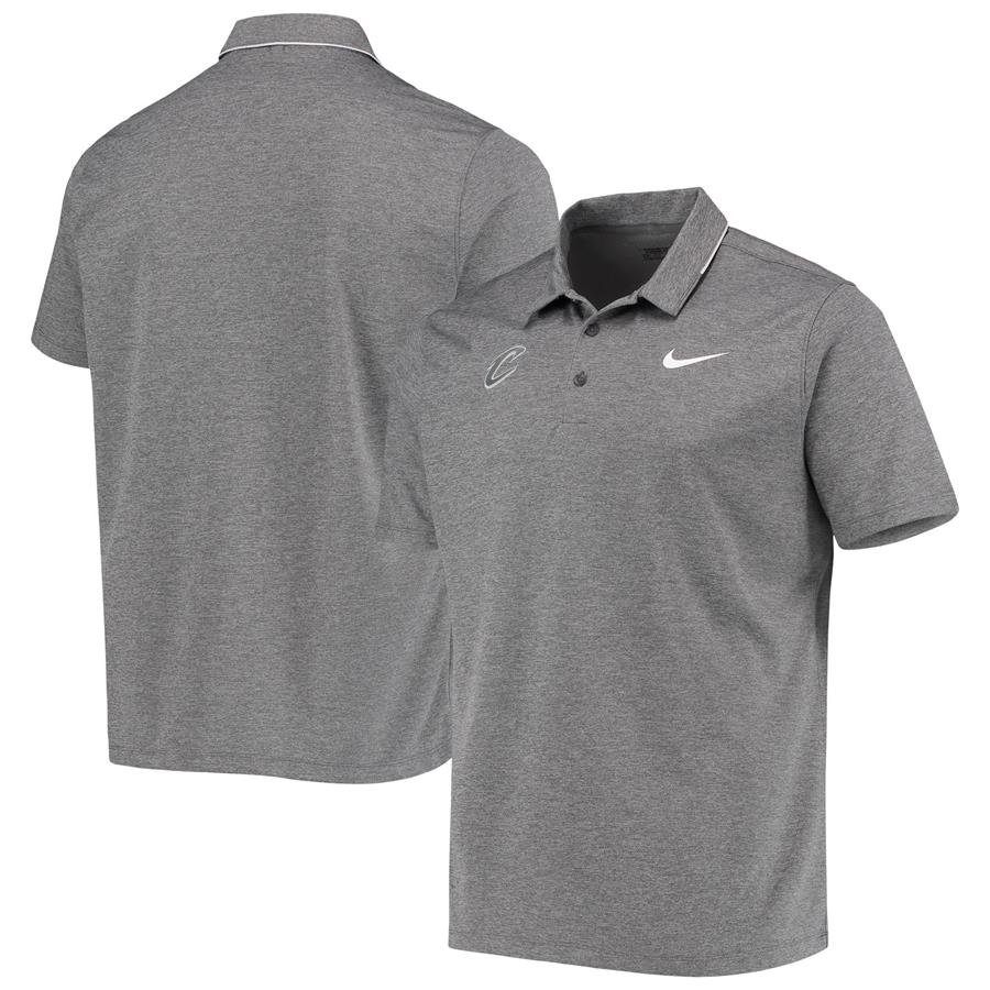 Cleveland Cavaliers Nike Golf Tonal Breathe Polo - Heathered Gray