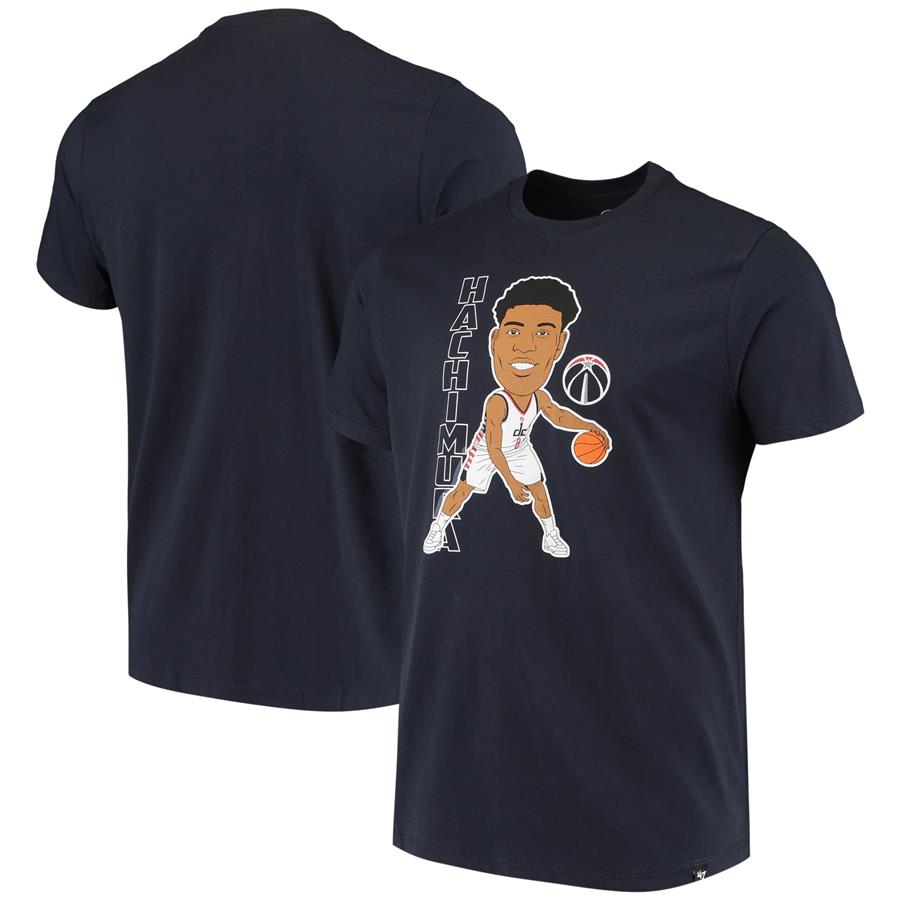 Rui Hachimura Washington Wizards '47 Caricature T-Shirt - Navy