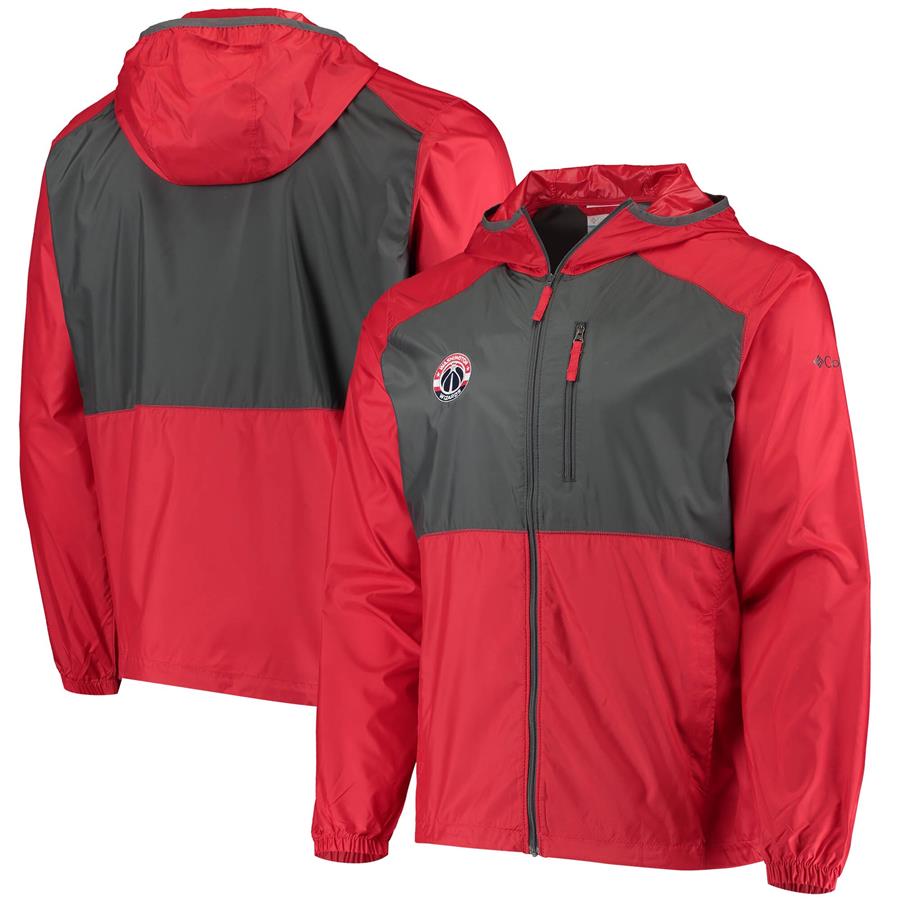 Washington Wizards Columbia Flash Forward Full-Zip Windbreaker Jacket - Red