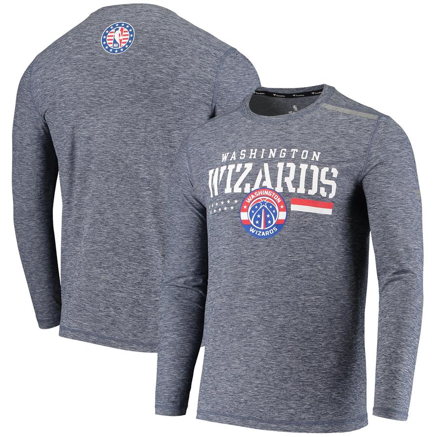 Washington Wizards Fanatics Branded Hoops for Troops Long Sleeve T-Shirt - Heathered Navy