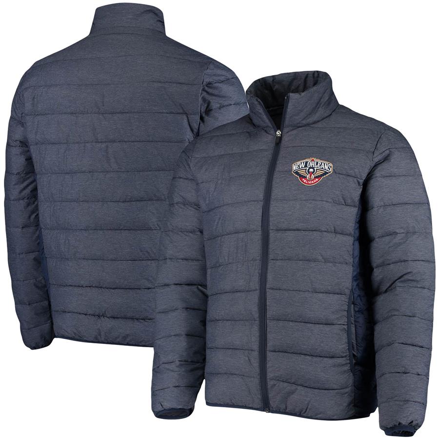 New Orleans Pelicans G-III Sports by Carl Banks Playoff Packable Full-Zip Jacket - Navy
