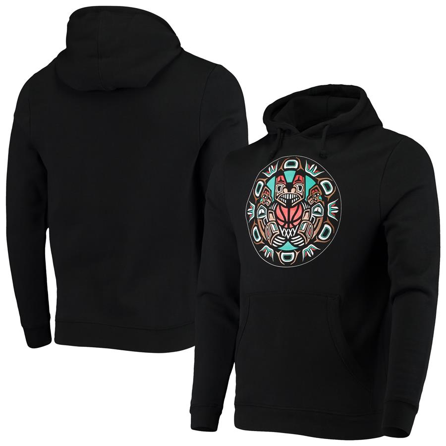 Memphis Grizzlies Mitchell & Ness Circle Pullover Hoodie - Black