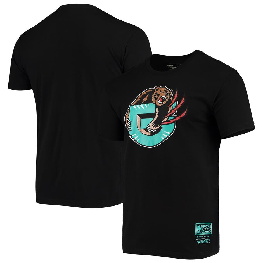 Memphis Grizzlies Mitchell & Ness Hardwood Classics G Logo T-Shirt - Black