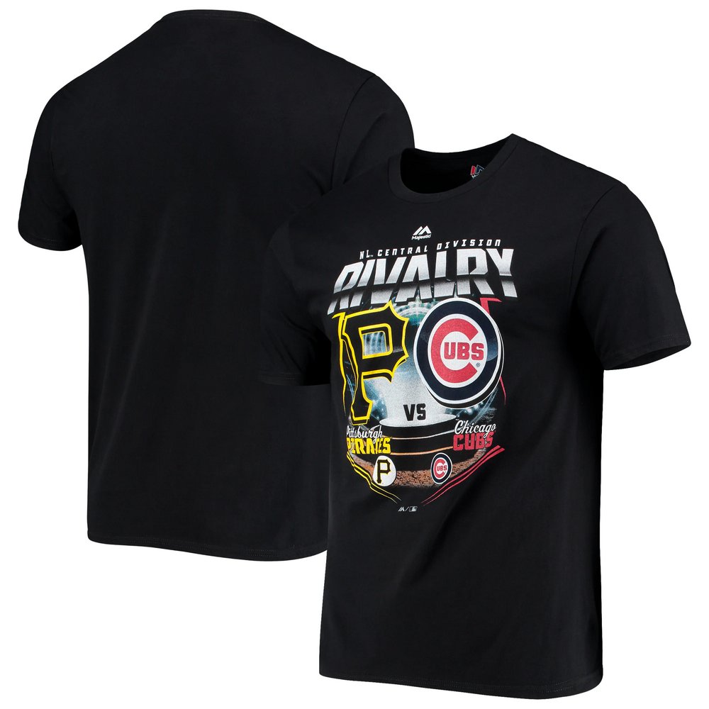 Majestic Matchup Cubs vs Pirates T-Shirt - Black