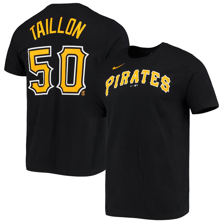 Jameson Taillon Pittsburgh Pirates Majestic Name & Number T-shirt - Black