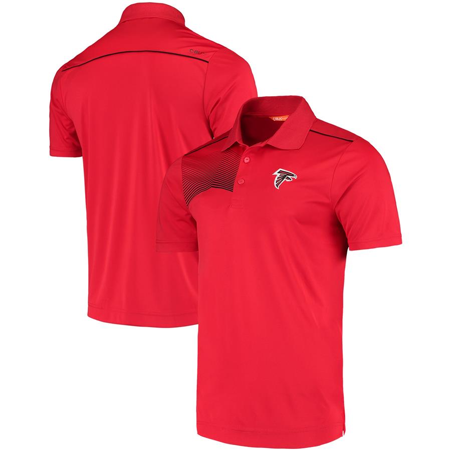 Atlanta Falcons Cutter & Buck Glen Acres Polo - Red