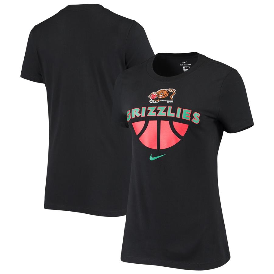 Memphis Grizzlies Nike Women's Wordmark Basketball Performance T-Shirt - Black