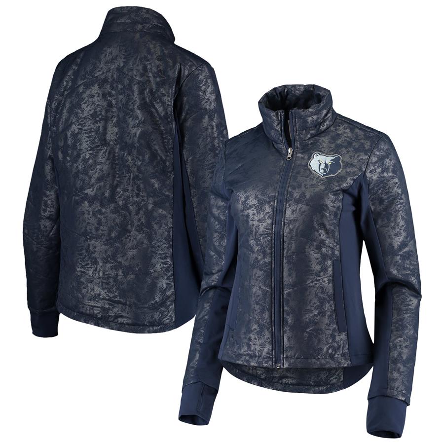 Memphis Grizzlies Touch by Alyssa Milano Women's Huddle Full-Zip Jacket - Navy