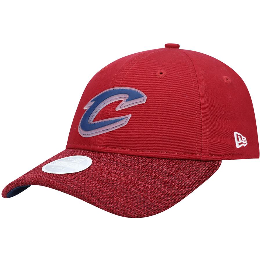 Cleveland Cavaliers New Era Women's On-Court Logo 9TWENTY Adjustable Hat - Wine