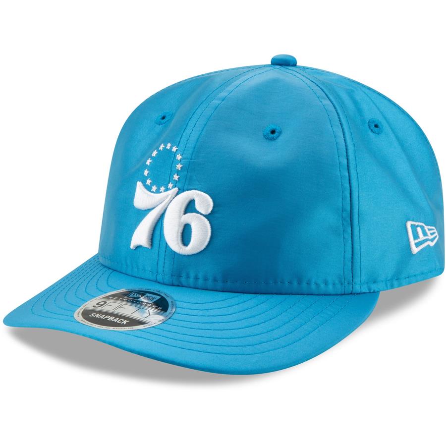 Philadelphia 76ers New Era Neon Pop 9FIFTY Adjustable Hat - Blue