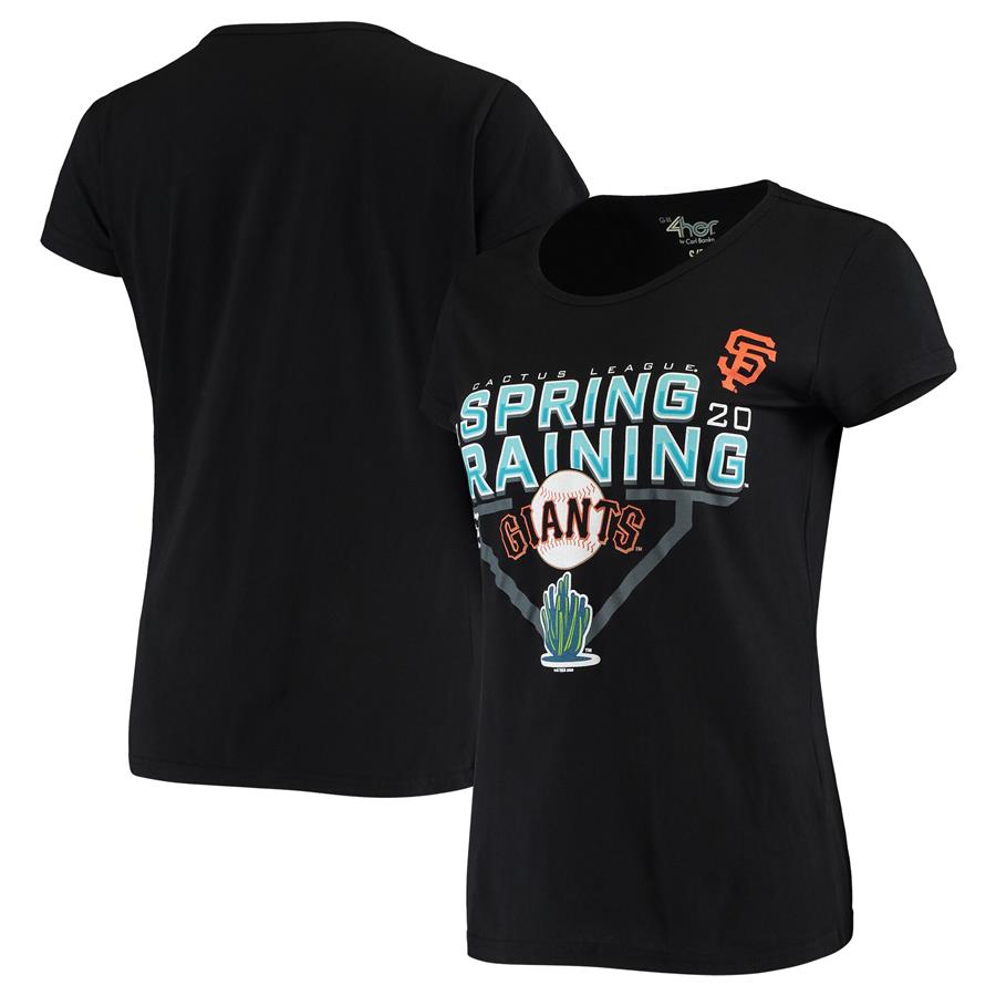 San Francisco Giants G-III Sports by Carl Banks Women's 2020 Spring Training Endzone T-Shirt - Black