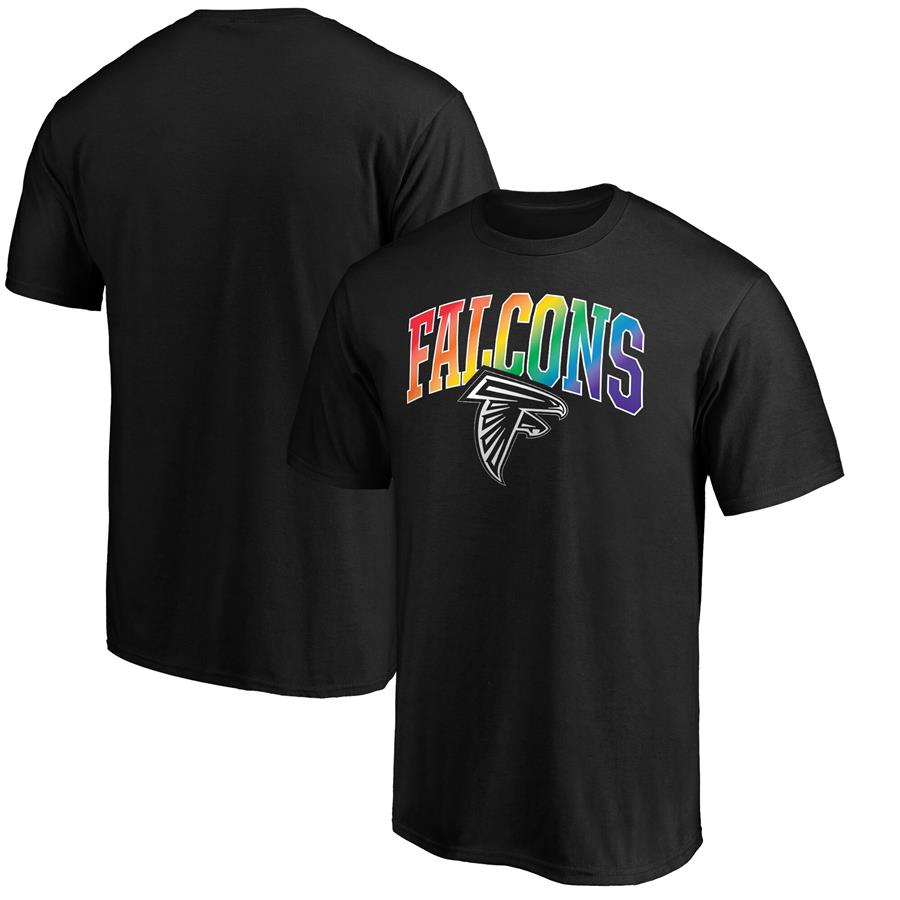 Atlanta Falcons NFL Pro Line by Fanatics Branded Pride Logo T-Shirt - Black