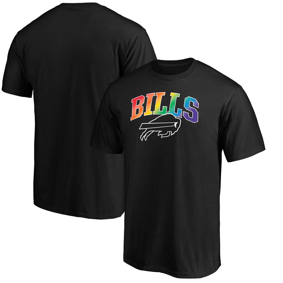 Buffalo Bills NFL Pro Line by Fanatics Branded Pride Logo T-Shirt - Black