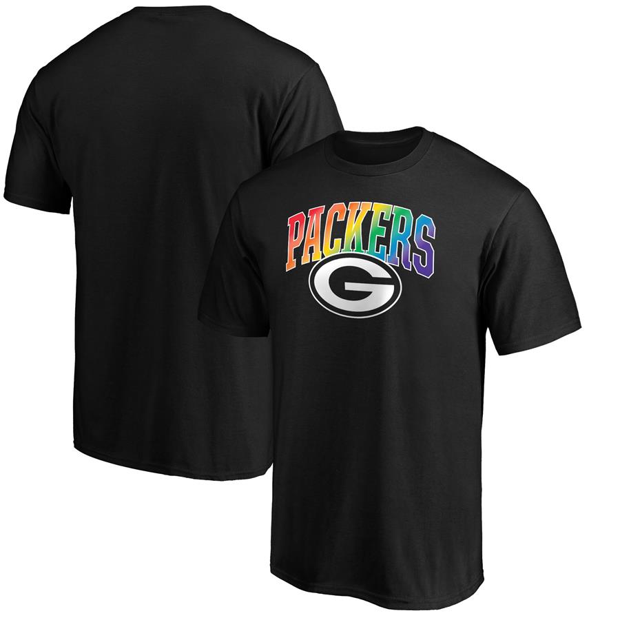 Green Bay Packers NFL Pro Line by Fanatics Branded Pride Logo T-Shirt - Black