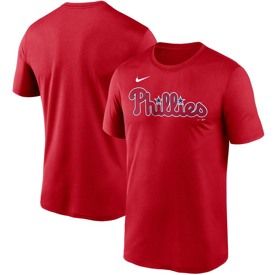 Philadelphia Phillies Nike Wordmark Legend T-Shirt - Red