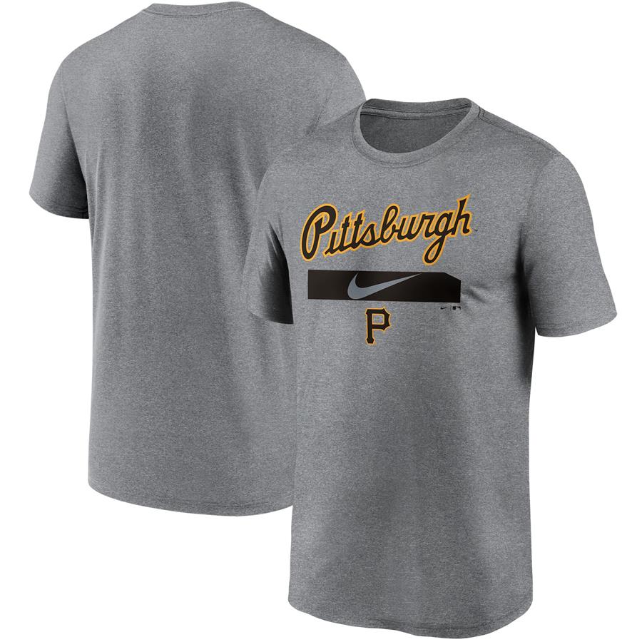 Pittsburgh Pirates Nike City Legend Practice Performance T-Shirt - Gray
