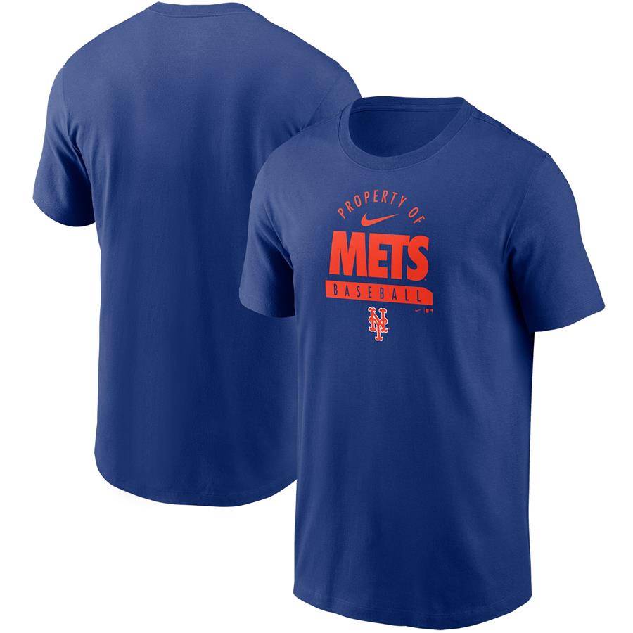 New York Mets Nike Primetime Property Of Practice T-Shirt - Royal