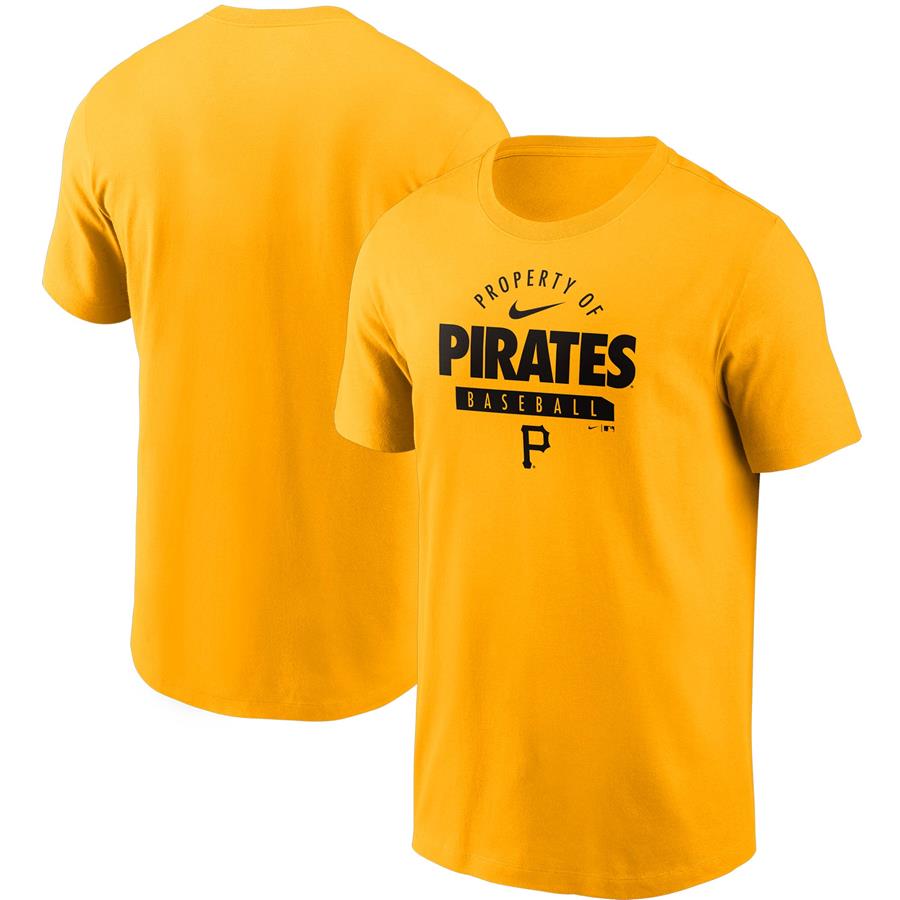 Pittsburgh Pirates Nike Primetime Property Of Practice T-Shirt - Gold