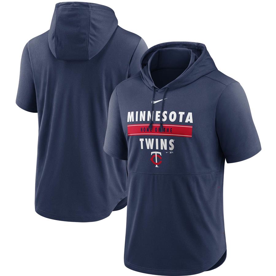 Футболка Minnesota Twins Nike Home Team Short Sleeve Hoodie (тёмно-синий)