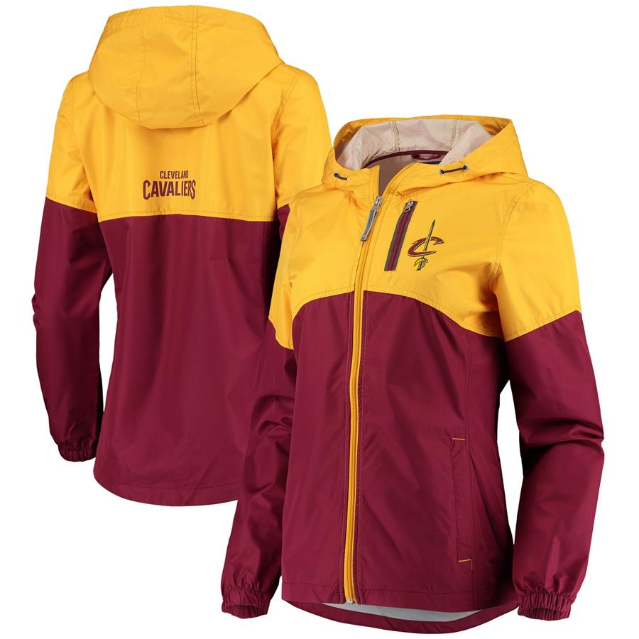 Cleveland Cavaliers G-III Sports by Carl Banks Women's Rain Full-Zip Hoodie Jacket - Gold