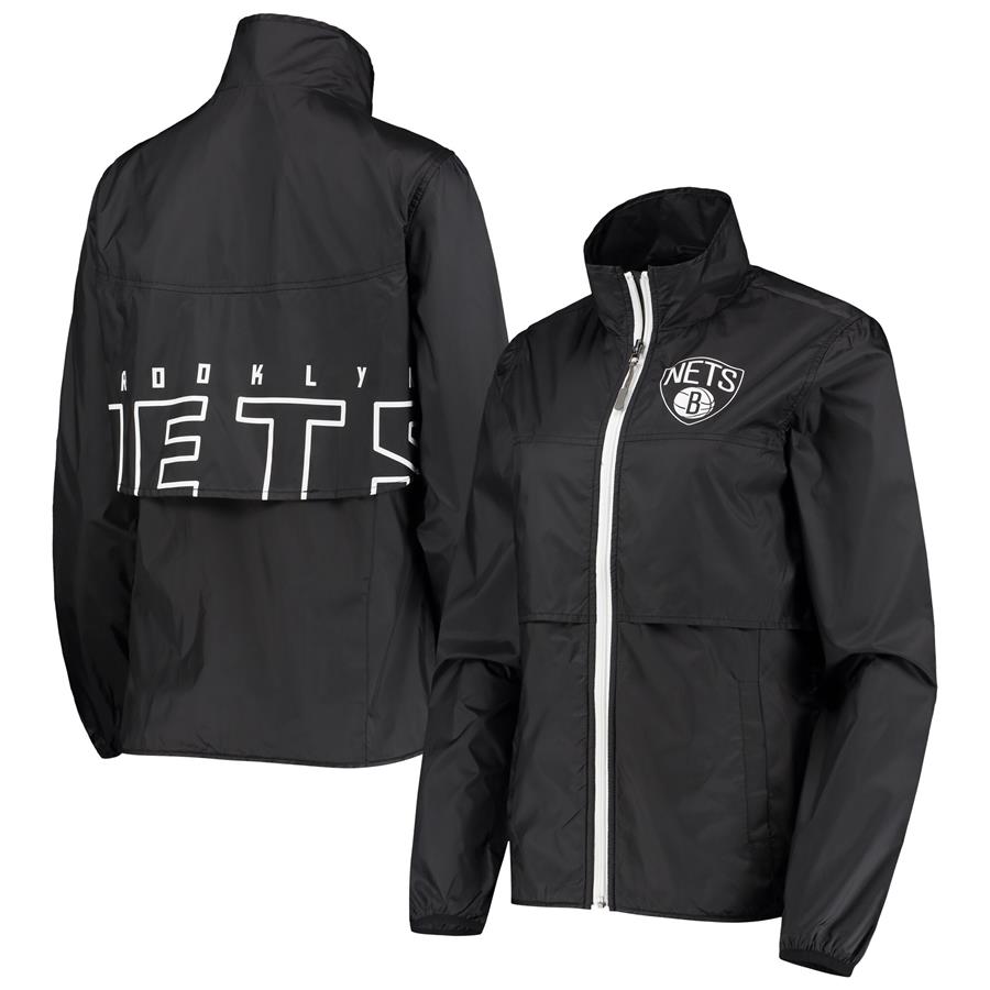 Brooklyn Nets G-III 4Her by Carl Banks Women's Winning Shot Full-Zip Jacket - Black