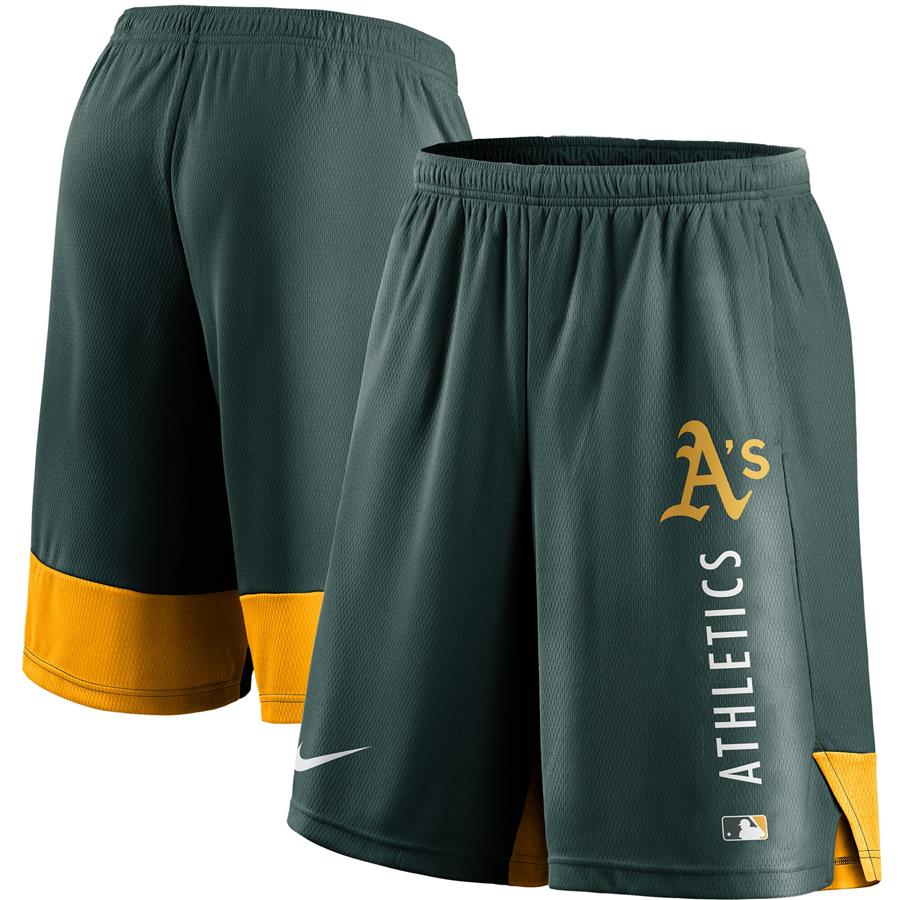 Oakland Athletics Nike Authentic Collection Training Performance Shorts - Green