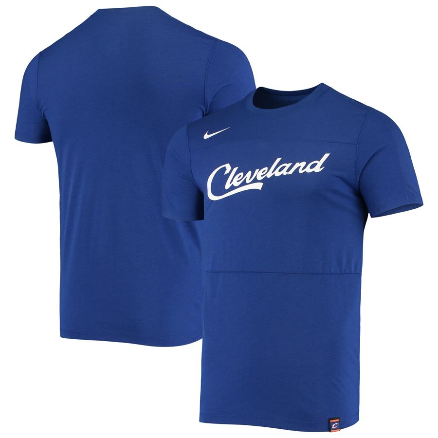 Cleveland Cavaliers Nike City Edition Exposed Performance T-Shirt - Blue