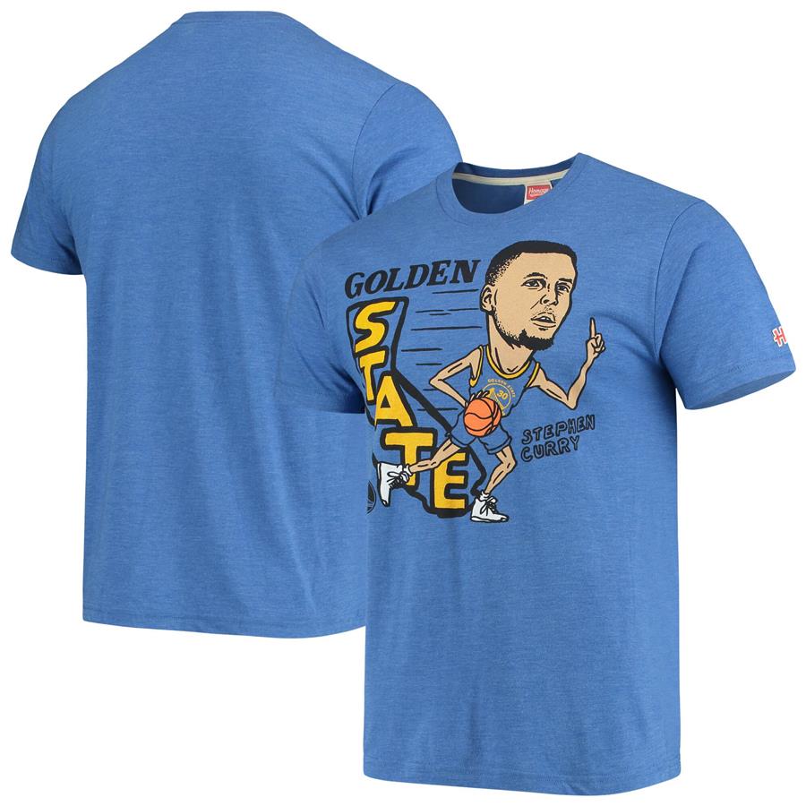 Stephen Curry Golden State Warriors NBA Player Graphic Tri-Blend T-Shirt - Royal
