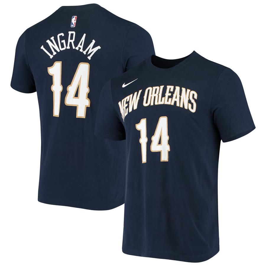 Brandon Ingram New Orleans Pelicans Nike Name & Number Performance T-Shirt - Navy