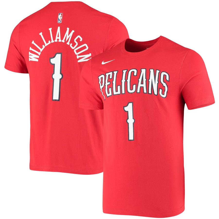 Zion Williamson New Orleans Pelicans Nike Name & Number Performance T-Shirt - Red