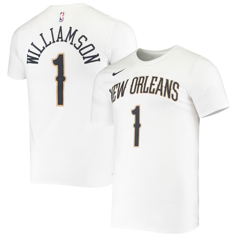 Zion Williamson New Orleans Pelicans Nike Name & Number Performance T-Shirt - White