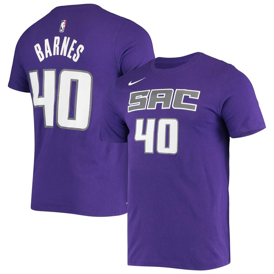 Harrison Barnes Sacramento Kings Nike Name & Number Performance T-Shirt - Purple