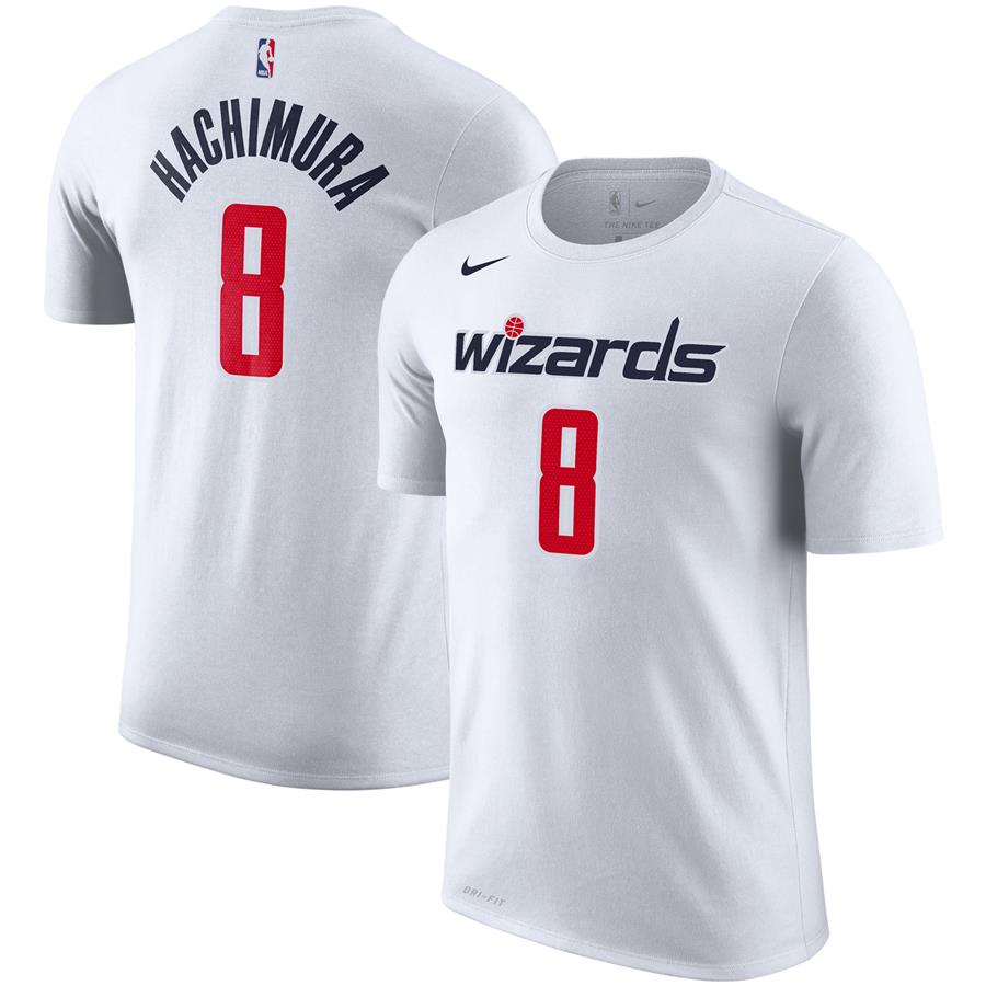 Rui Hachimura Washington Wizards Nike Name & Number Performance T-Shirt - White