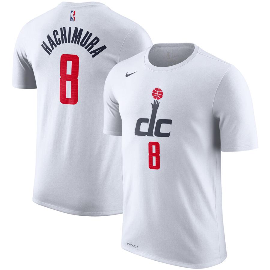 Rui Hachimura Washington Wizards Nike Name & Number Alternate Logo Performance T-Shirt - White