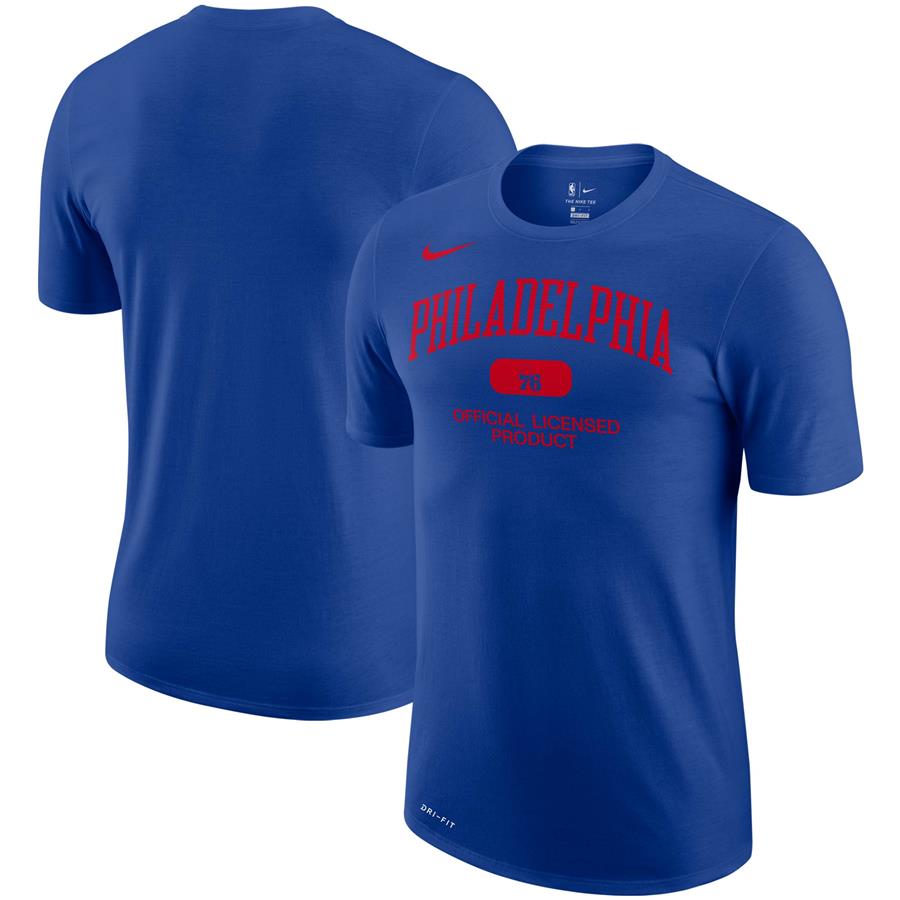 Philadelphia 76ers Nike Essential Heritage Performance T-Shirt - Royal