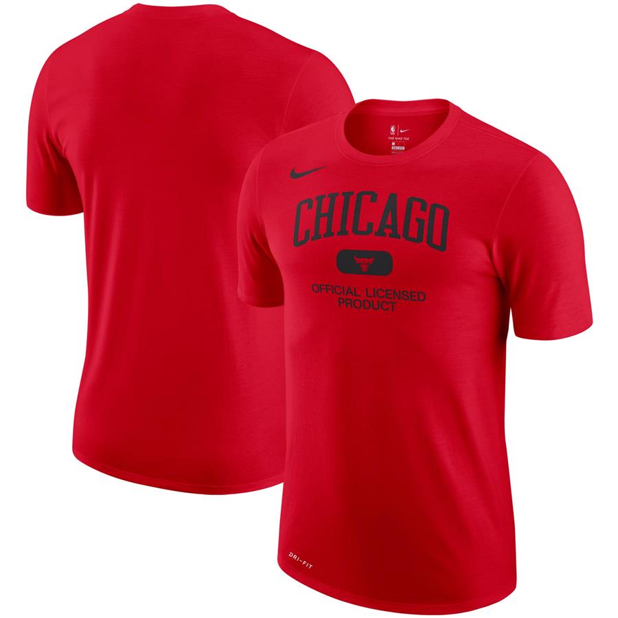 Chicago Bulls Nike Essential Heritage Performance T-Shirt - Red