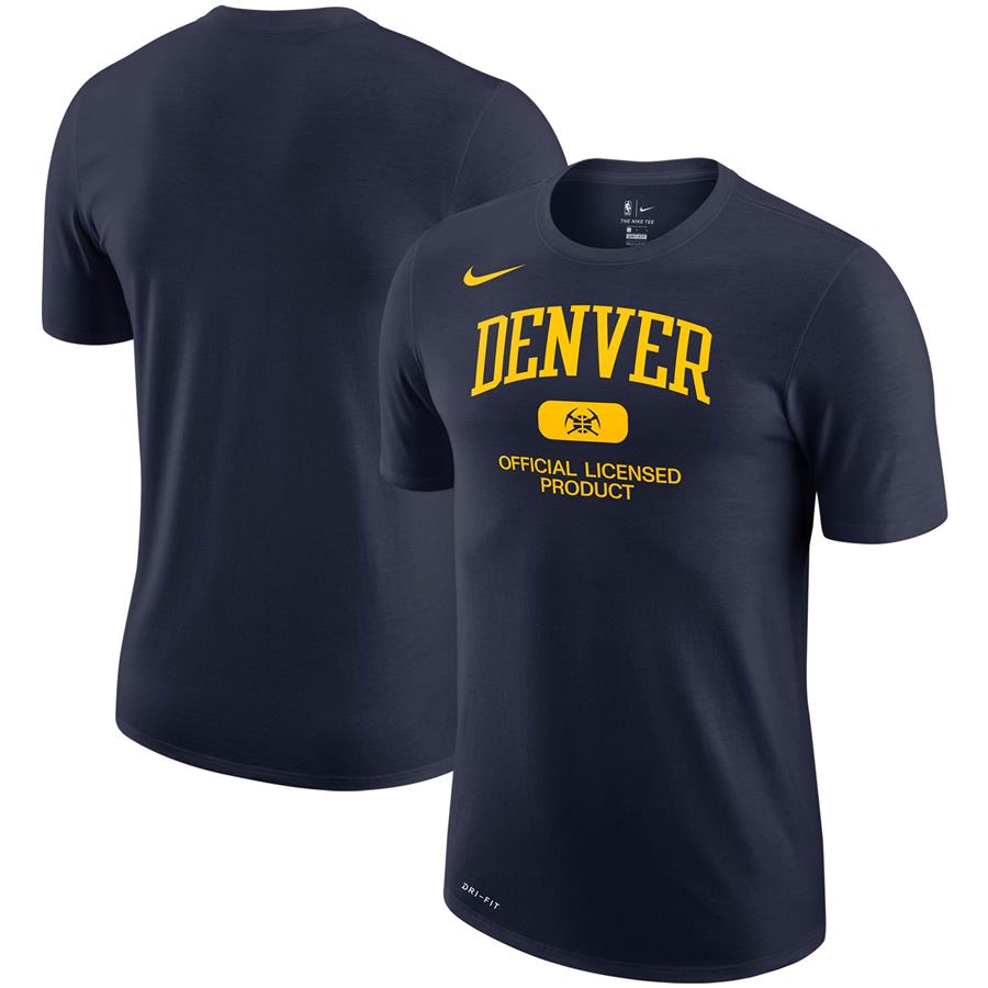 Denver Nuggets Nike Essential Heritage Performance T-Shirt - Navy