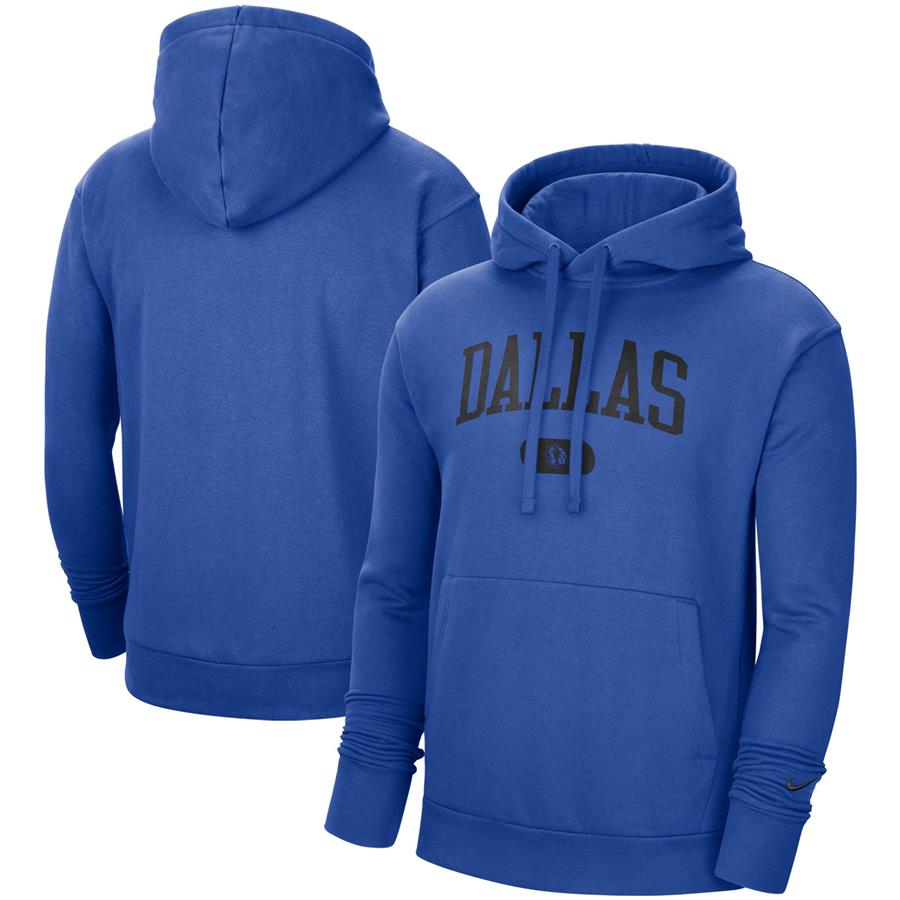 Dallas Mavericks Nike Heritage Essential Pullover Hoodie - Blue