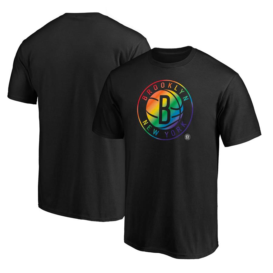 Brooklyn Nets Fanatics Branded Team Pride Logo T-Shirt - Black