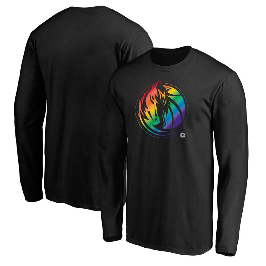 Dallas Mavericks Fanatics Branded Team Pride Logo Long Sleeve T-Shirt - Black