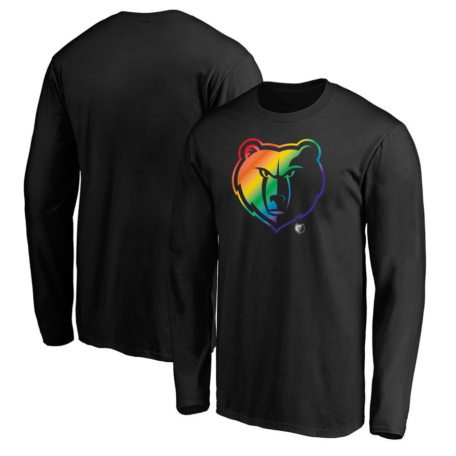 Memphis Grizzlies Fanatics Branded Team Pride Logo Long Sleeve T-Shirt - Black