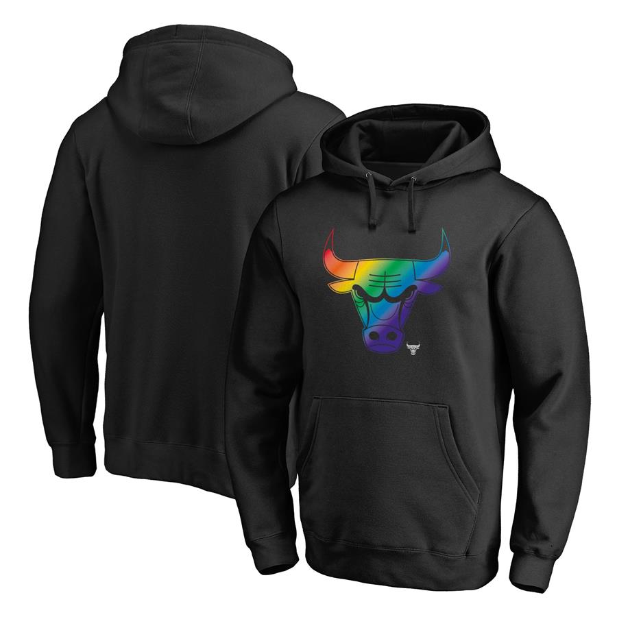 Chicago Bulls Fanatics Branded Team Pride Logo Pullover Hoodie - Black