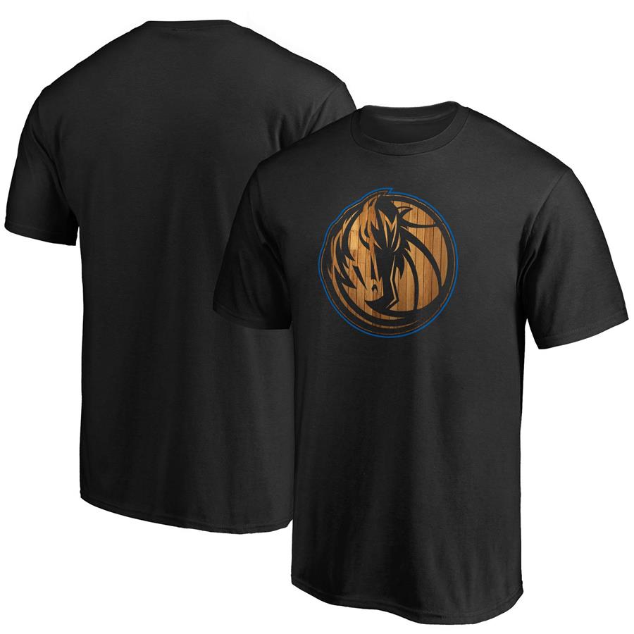 Dallas Mavericks Fanatics Branded Hardwood Logo T-Shirt - Black